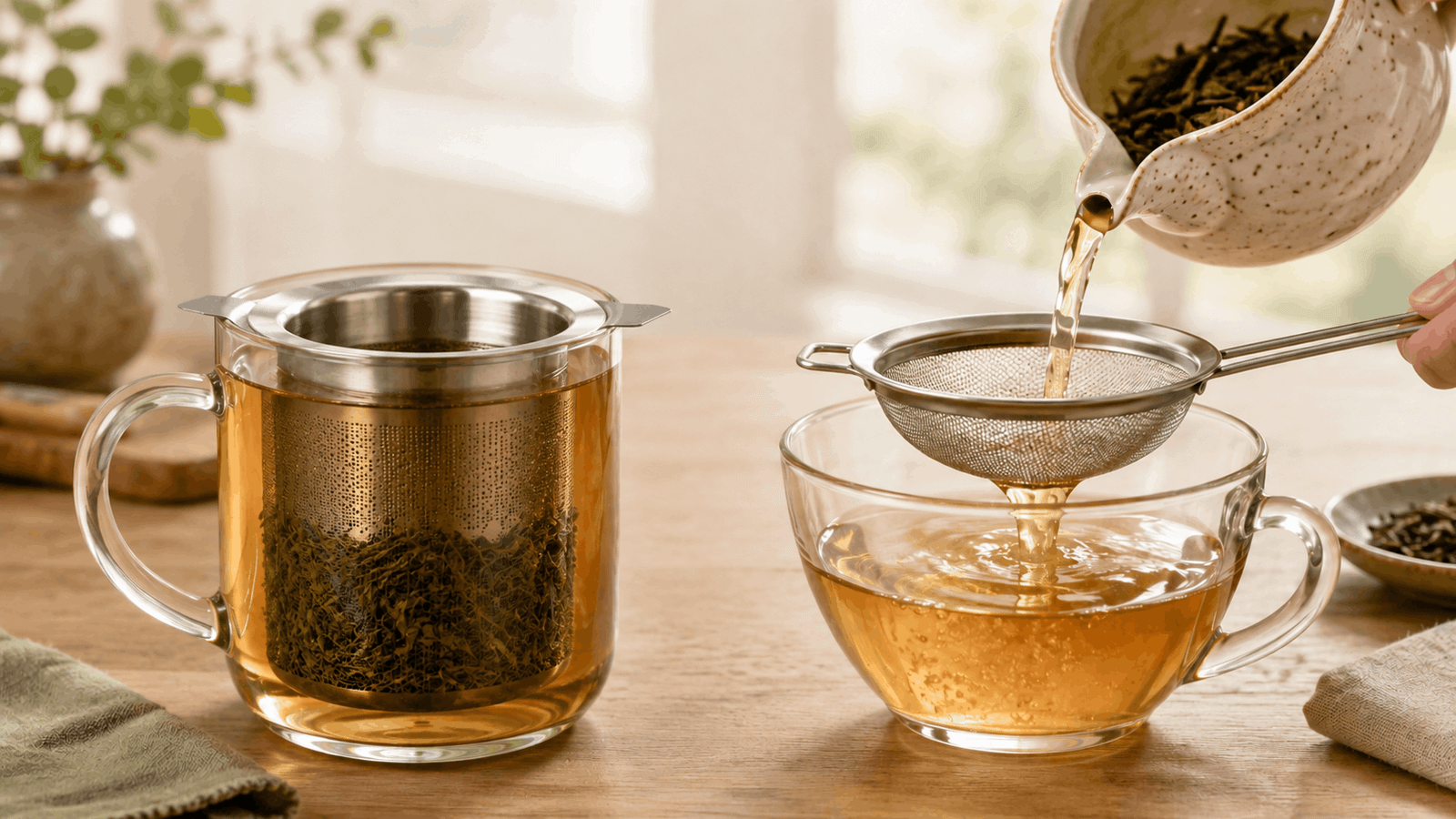 Tea infuser vs tea strainer